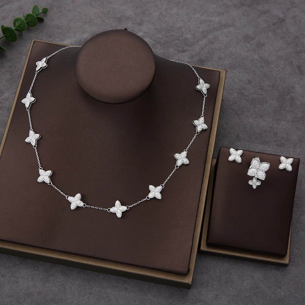 Luminous Cubic Zirconia Jewelry Set