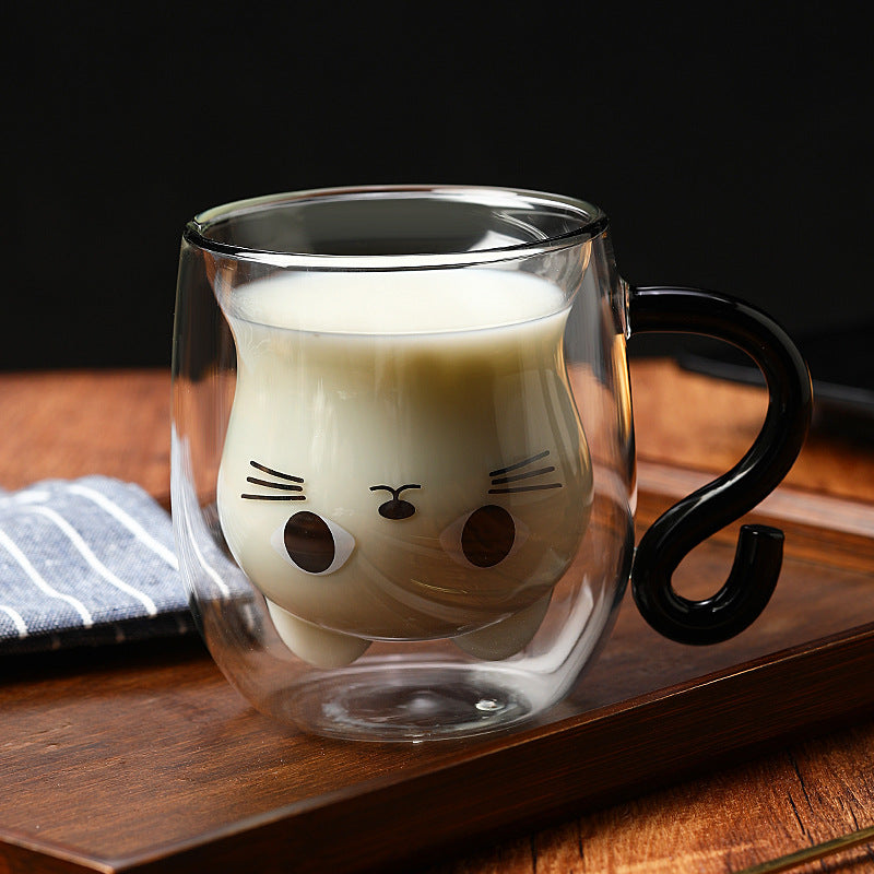 Cute Cat Glass Mug